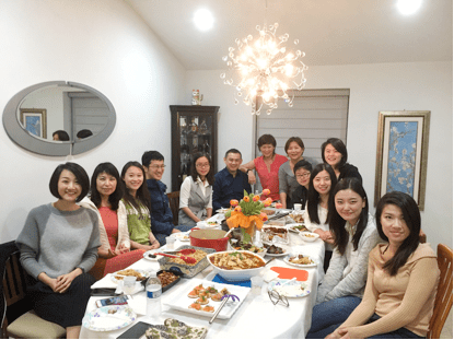 Michelle学姐家温馨的客厅